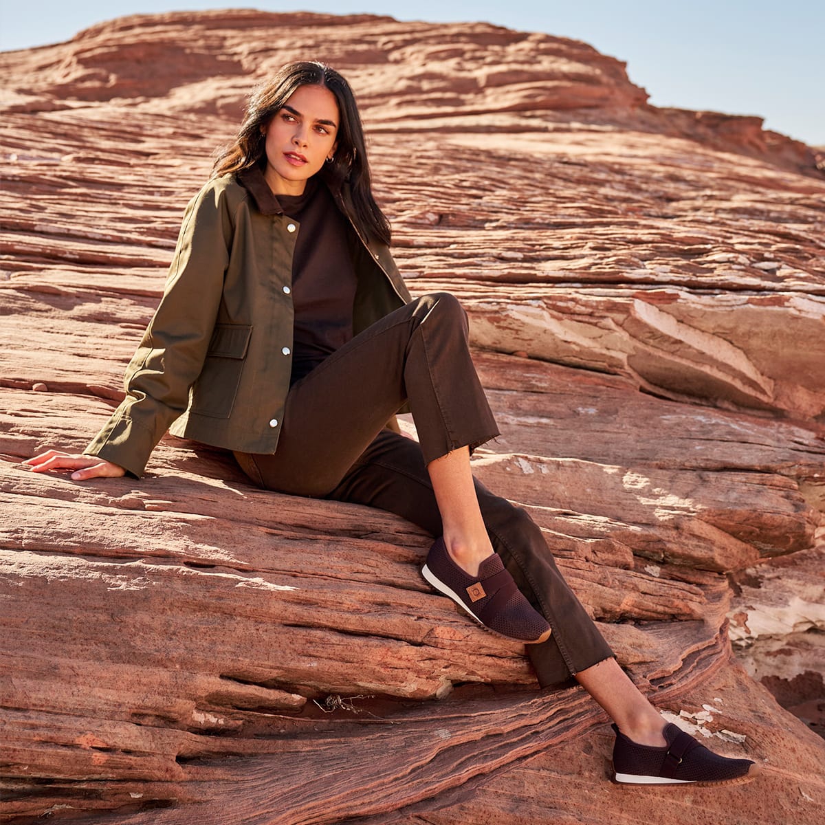 Women's Newbury slip on sneaker in black. Shop Newbury.