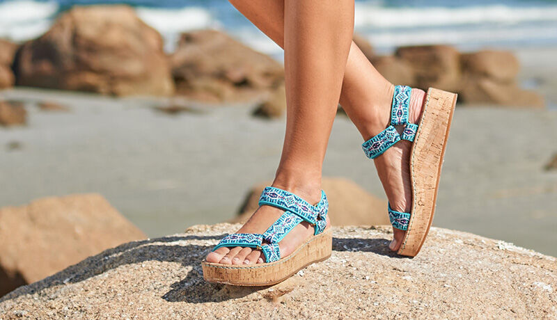New Womens Flat Shoes Espadrilles Summer Holidays Beach Sandal Ladies Blue Beige 
