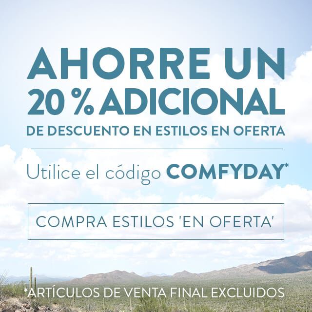 Ahorre un 20% adicional de descuento en estilos en oferta Utilice el código Comfydayoff Compra estilos 'en oferta' Artículos de venta final excluidos