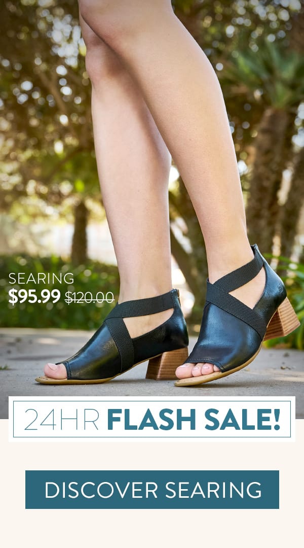 24HR Flash Sale! Discover Searing heeled sandal in black. Now $95.99 was $140. 