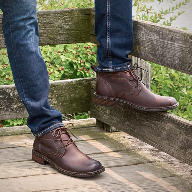 Men's Henry chukka boot in in brown. Shop Henry.