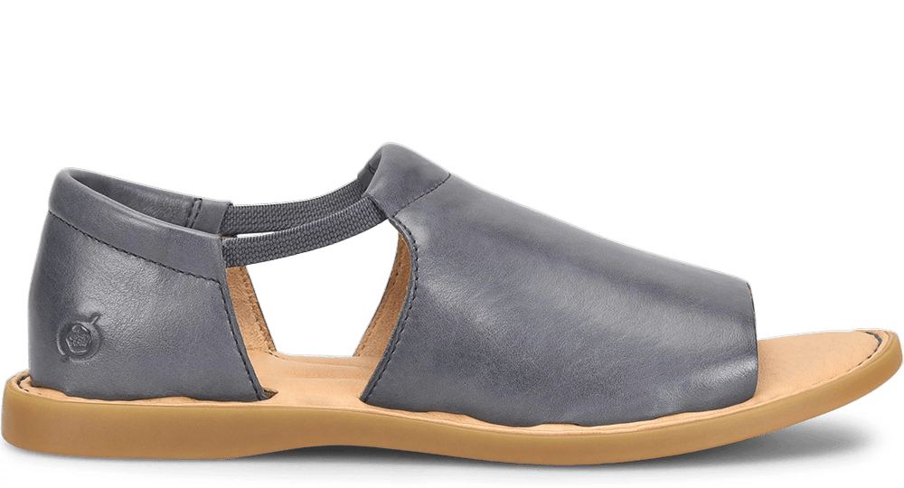 Cove Modern flat sandal in blue.